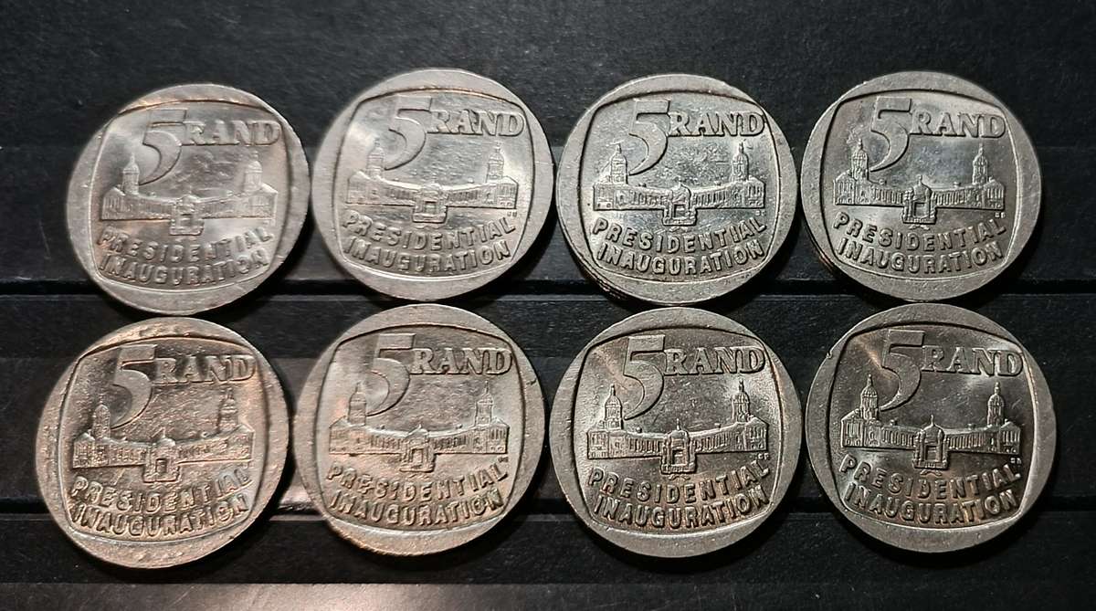 RSA 8 INAUGURATION R5 COINS USED