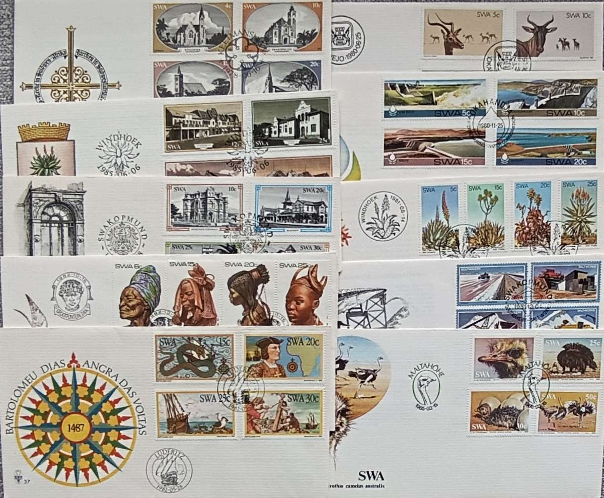 SWA 10 FIRST DAY COVERS