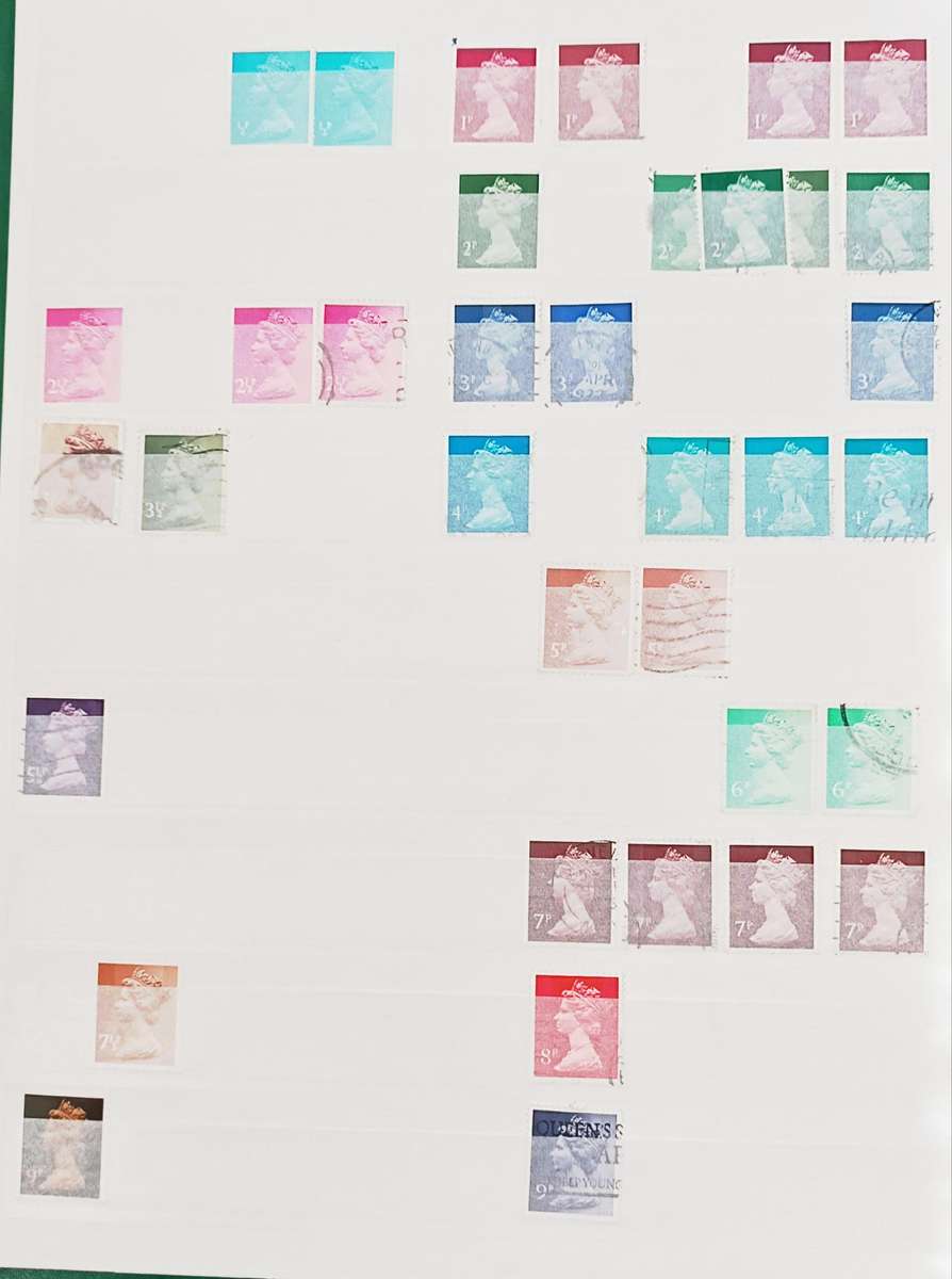 GREAT BRITAIN 32pg LIGHTHOUSE ALBUM VERY NEAT, MACHINS MINT AND USED