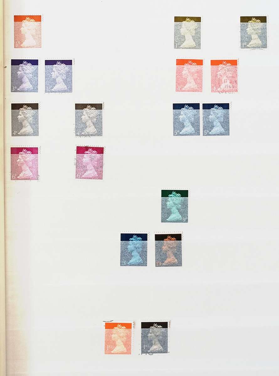 GREAT BRITAIN 32pg LIGHTHOUSE ALBUM VERY NEAT, MACHINS MINT AND USED