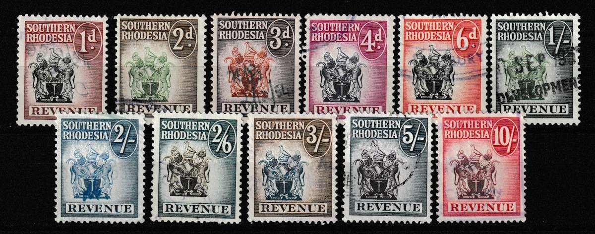 SOUTHERN RHODESIA REVENUE STAMPS