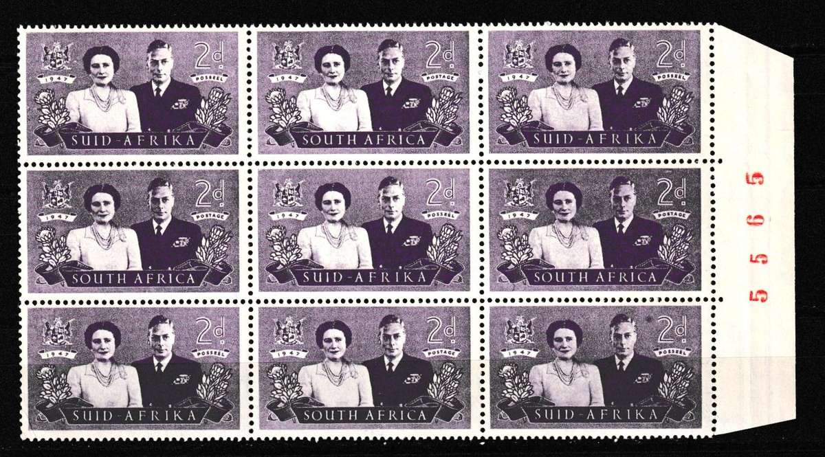 UNION 1947 ROYAL VISIT BLOCK