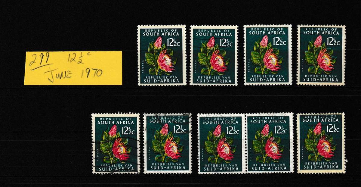 RSA 1970 PROTEA FLOWERS NO.299