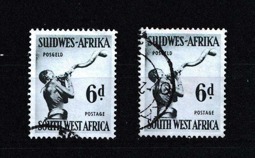 SWA 1954 187a 2 X 6d WATERMARK REVERSED