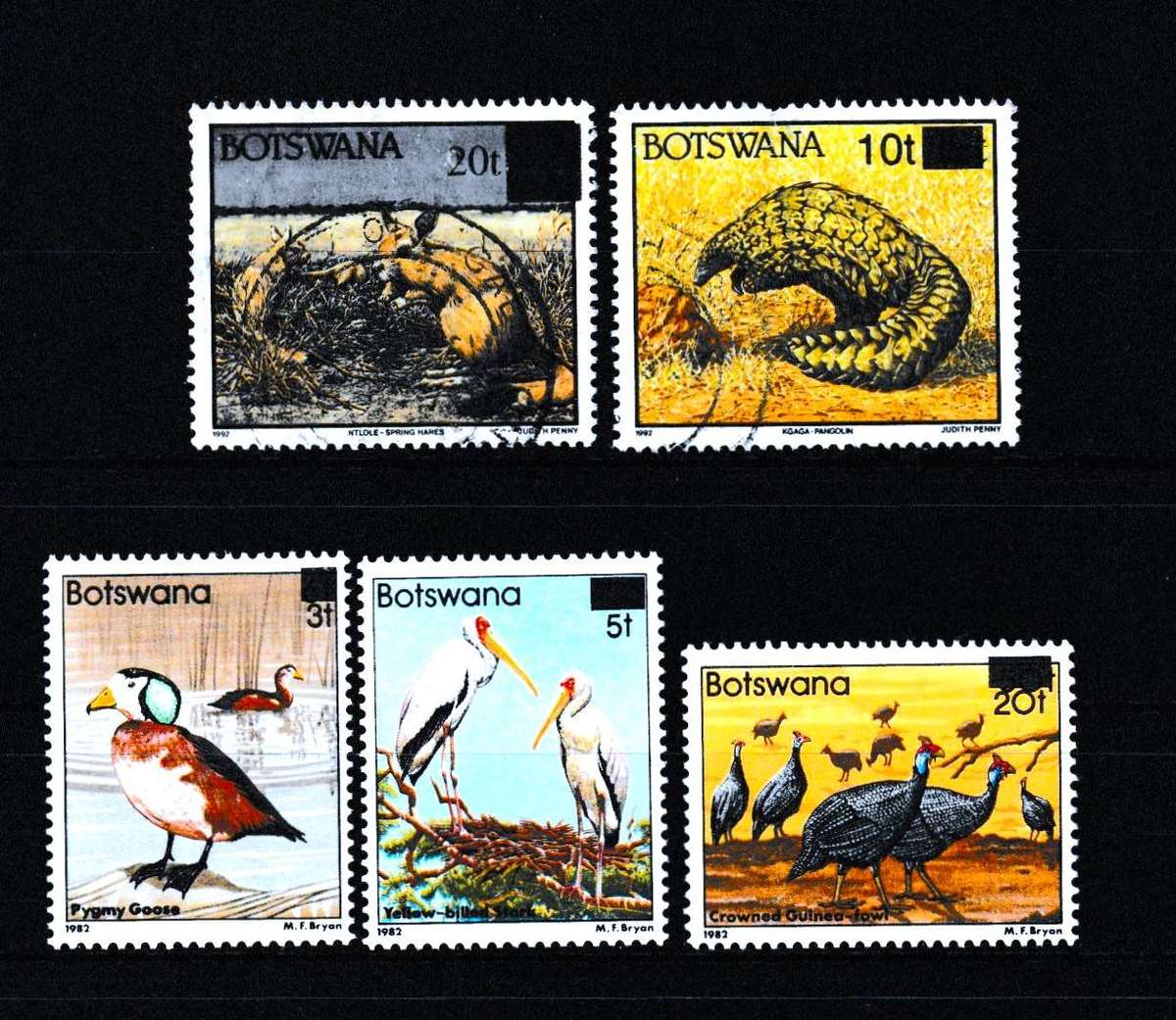 BOTSWANA 1987 ANIMALS PART SET