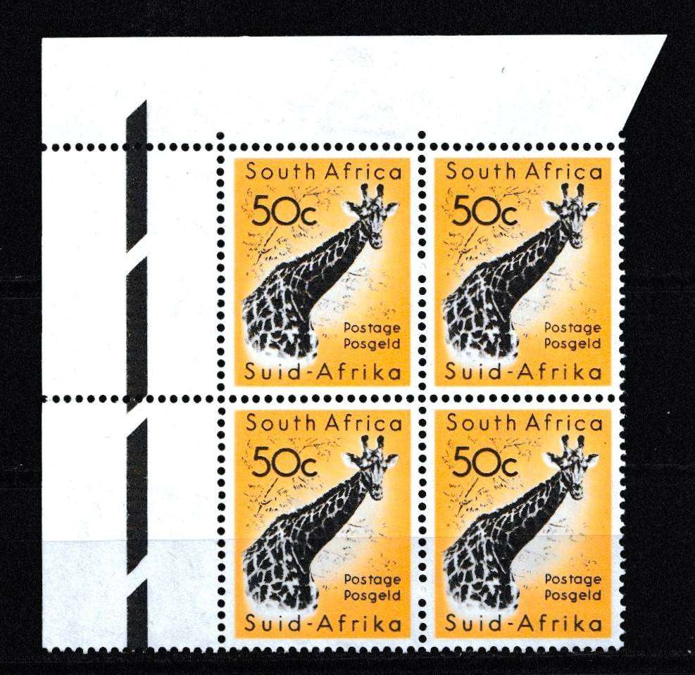 UNION 1961 50c GIRAFFE BLOCK ,VF