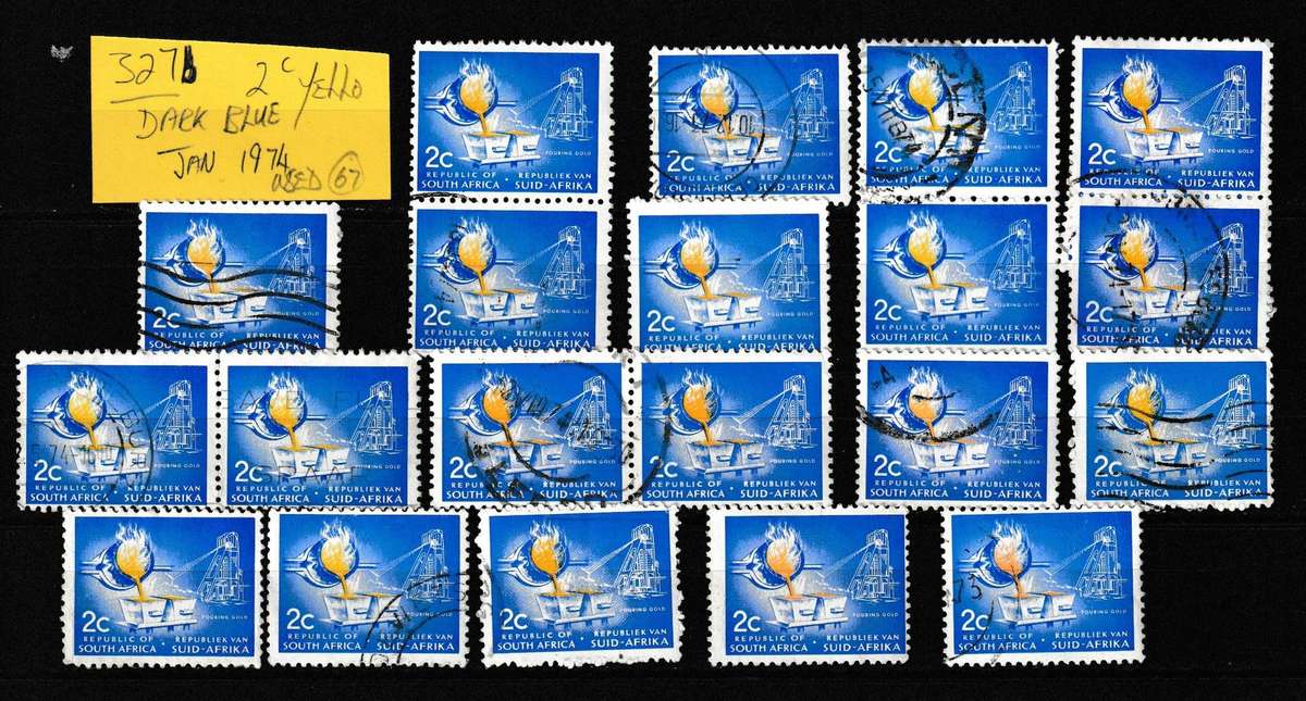 RSA 1974 2c POURING GOLD NO. 327b