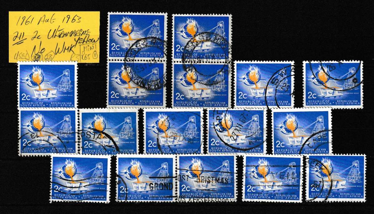 RSA 1963 2c POURING GOLD NO. 211