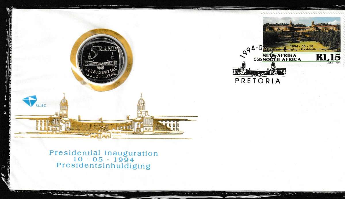 RSA 1994 PRESIDENTIAL INAUGURATION R5 COIN, VF