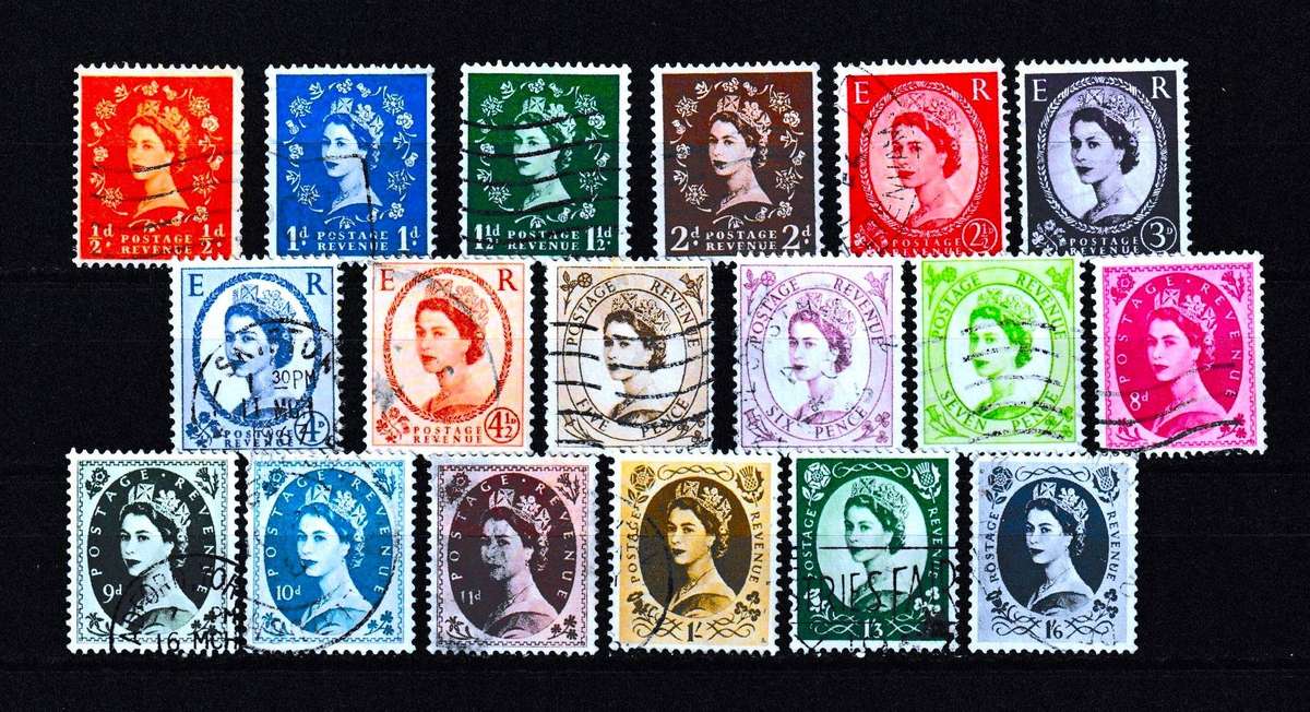 GREAT BRITAIN 1955 ELIZABETH II SET