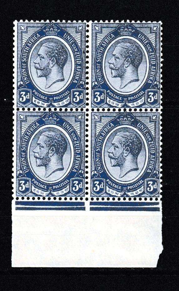 UNION 1913 3 PENNY KINGS HEADS BLOCK