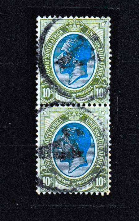 UNION 1913 10 SHILLING KINGS HEADS PAIR