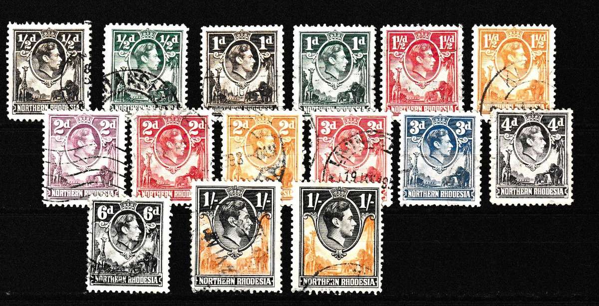 NORTHERN RHODESIA 1938 DEF. ISSUE