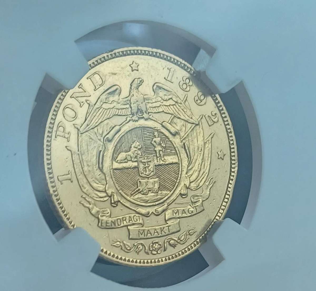 1892 NGC Graded Double Shaft Pond