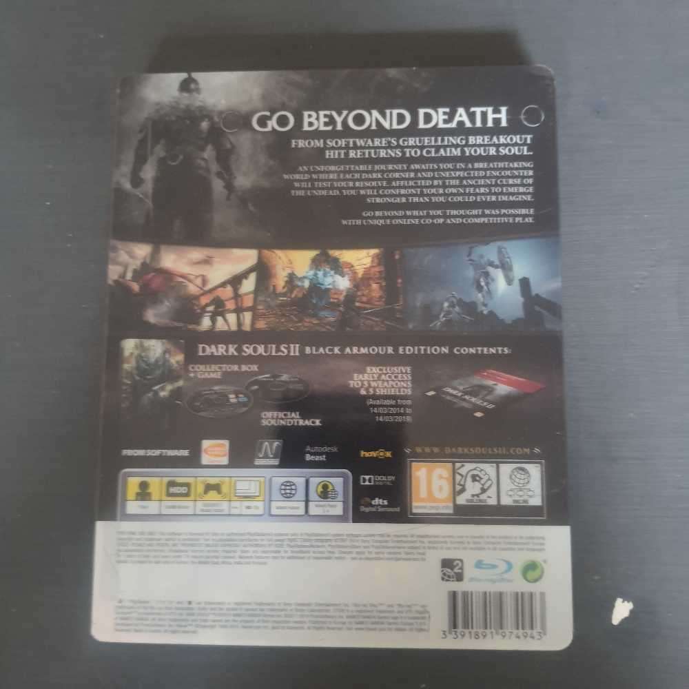 Dark souls II black Armour edition steel case 2x disc like new ps3