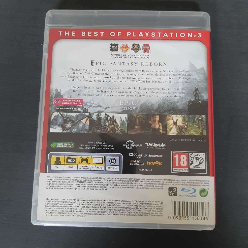 Skyrim ps3 game
