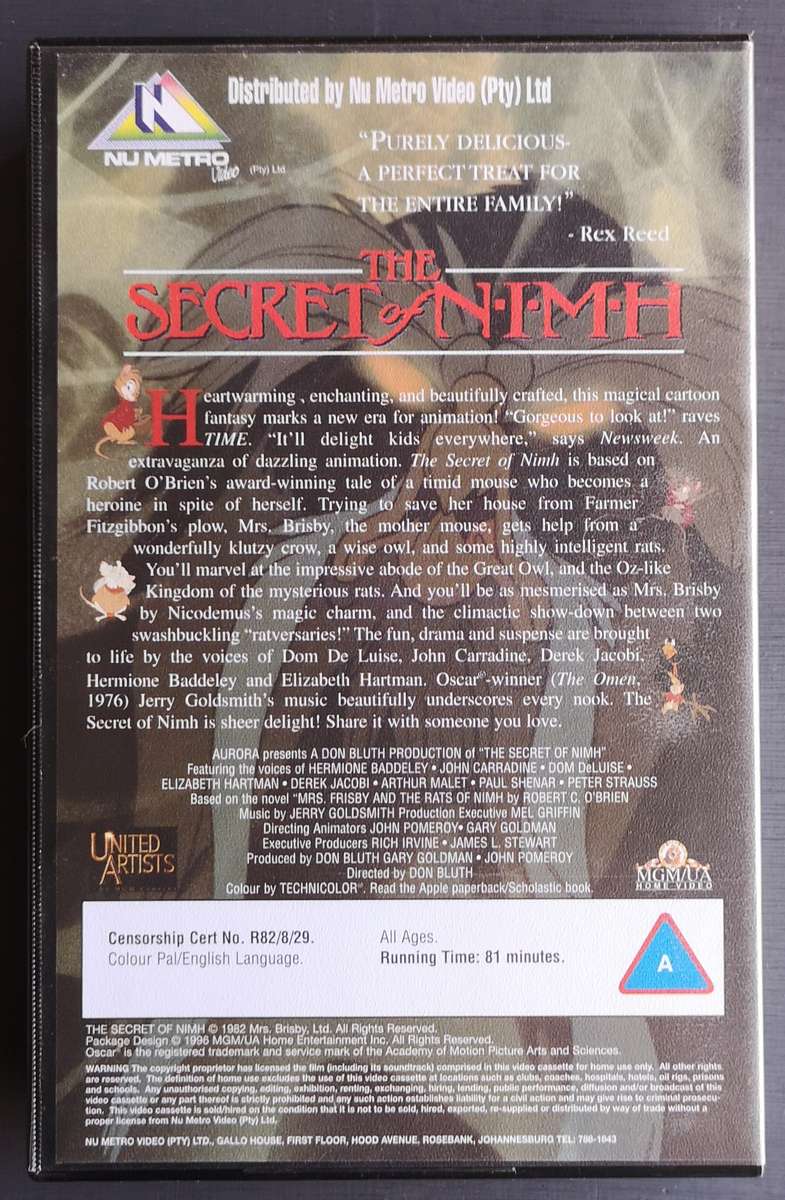 The secret of N.I.M,H. (VHS)