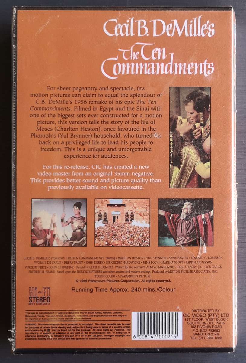 The Ten Commandments (VHS)