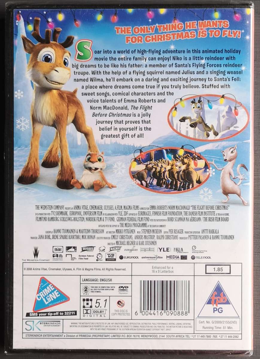 The flight before Christmas (Sealed, DVD)
