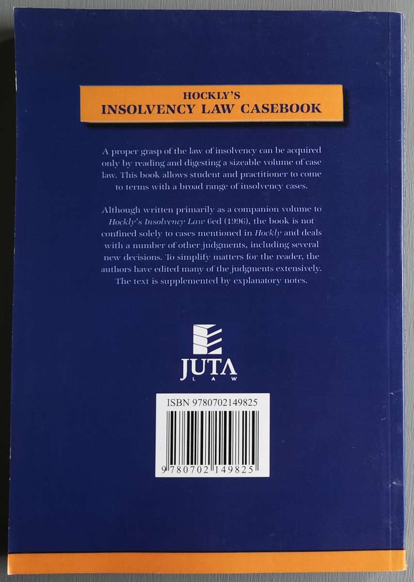 Insolvency Law Casebook