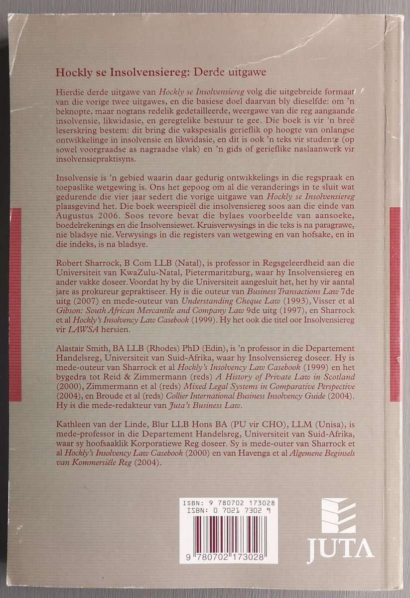 Hockly se Insolvensiereg (3de Uitgawe)