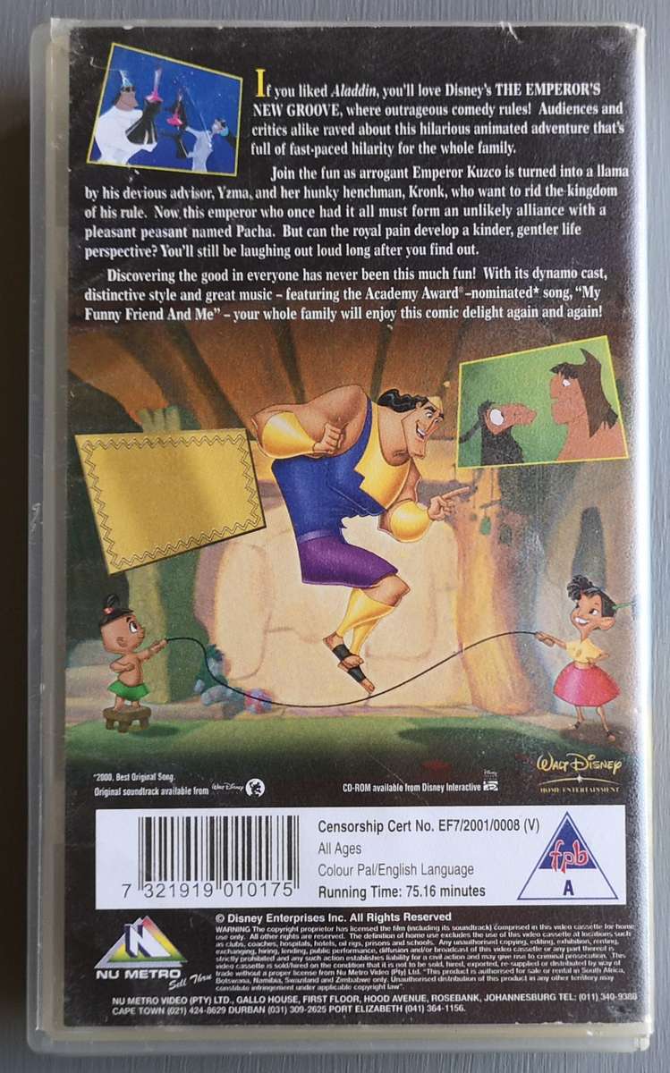 The Emperor's New Groove (VHS)