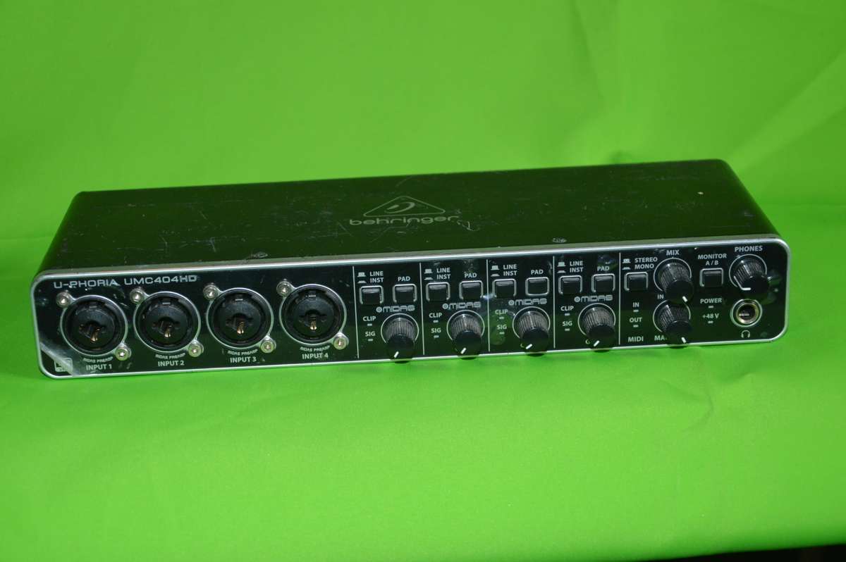 Behringer U-PHORIA UMC404HD USB Audio Interface, 4-in 4-out - REDUCED TO GO!