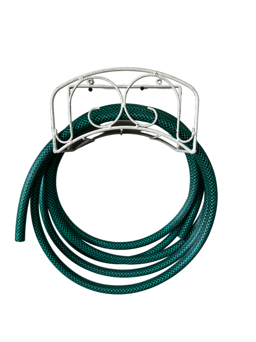 Plain Garden Hose Holder Antique White