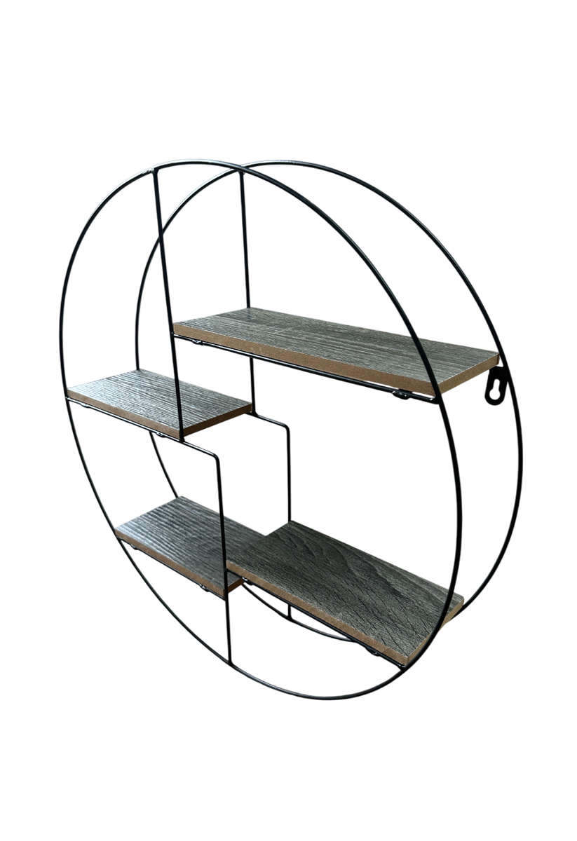 Circle Wall Shelf with 4 shelves
