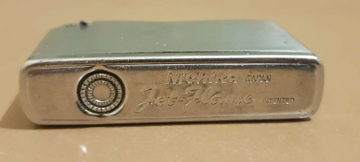 Vintage Nichika Japan Jet Flame Patented Liquid Gas Lighter Unused