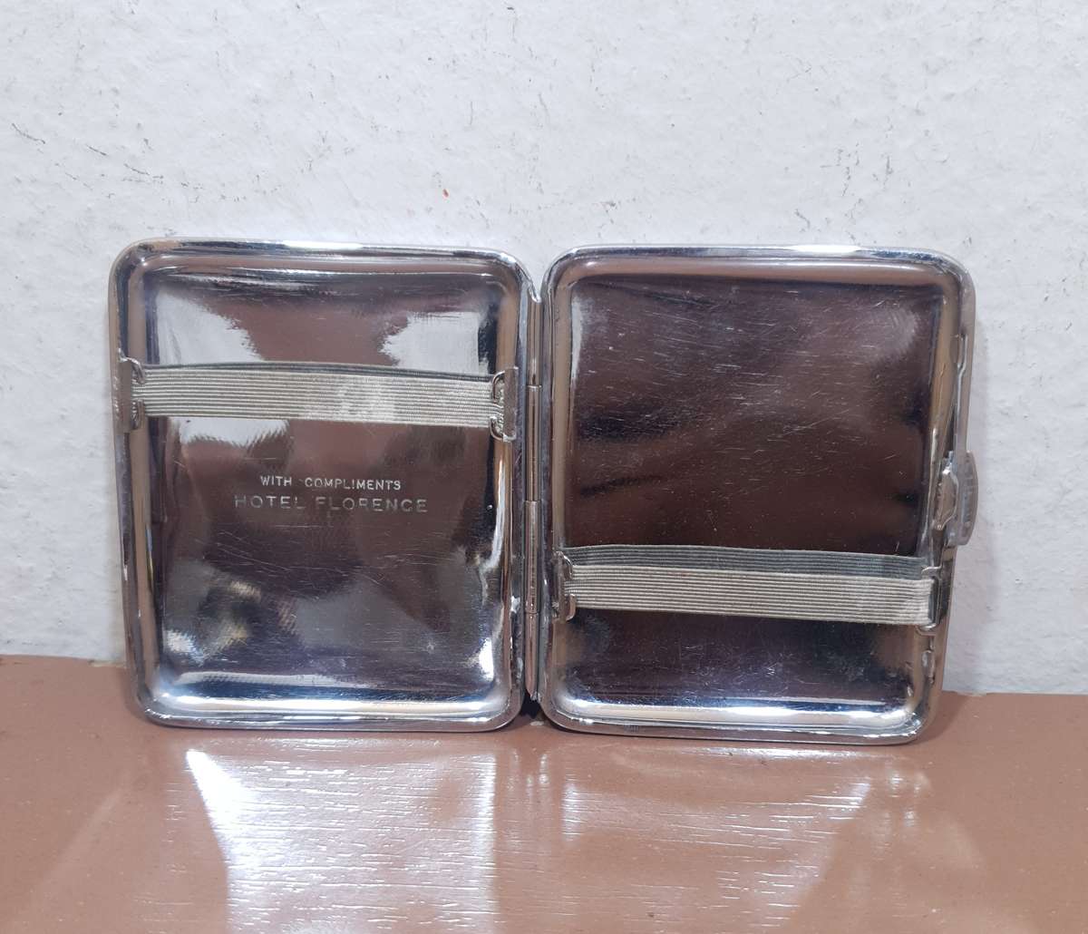 Hotel Florence - Italy complementary Cigarette case in Emmaculate condition