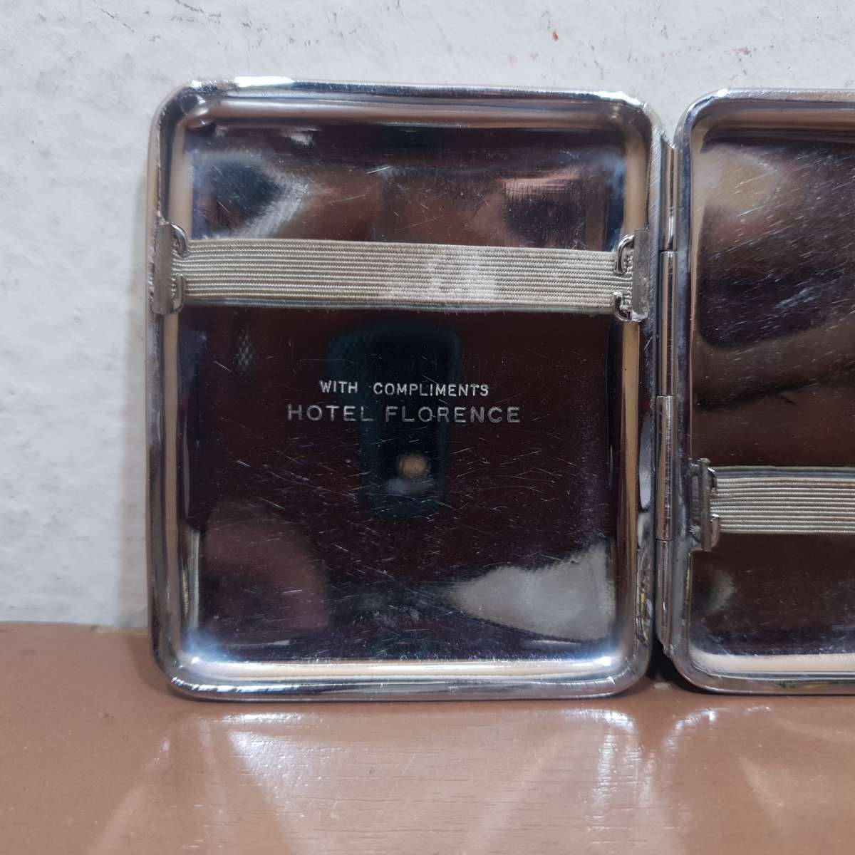 Hotel Florence - Italy complementary Cigarette case in Emmaculate condition