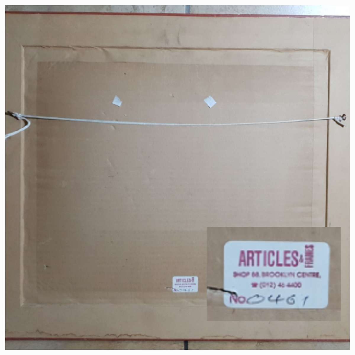 Antique print of  QUADRANGLE OF TRINITY COLLEGE - CAMBRIDGE on DEEPSUNK format frame.