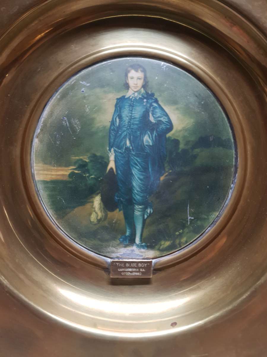 Very large Antique Brass wall mountable plaques by Trafford Plaques - England , Series 1, Old master