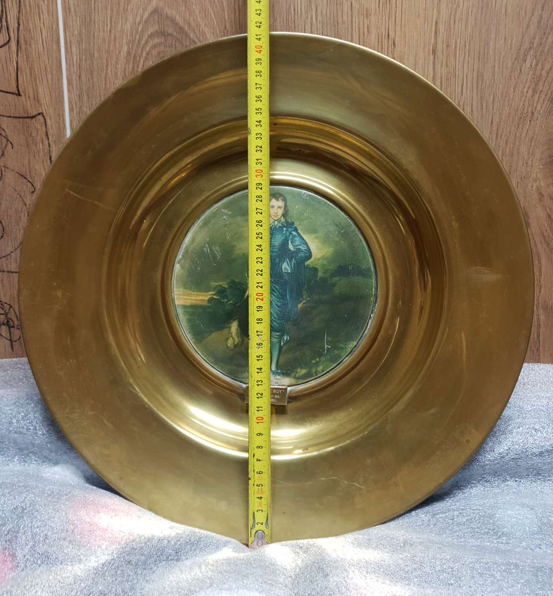 Very large Antique Brass wall mountable plaques by Trafford Plaques - England , Series 1, Old master