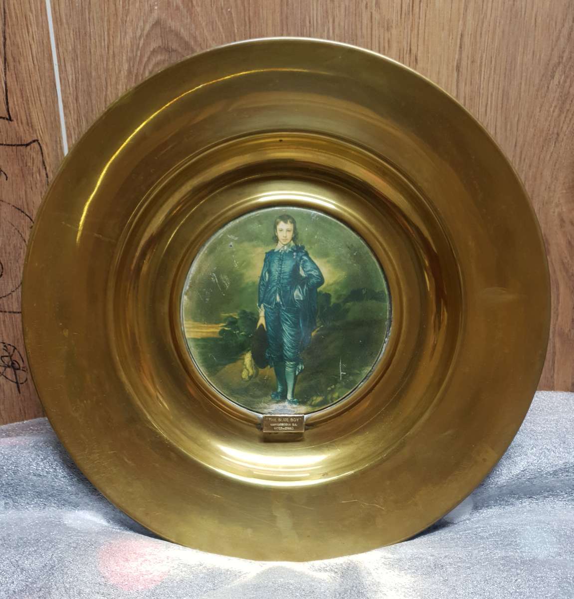 Very large Antique Brass wall mountable plaques by Trafford Plaques - England , Series 1, Old master