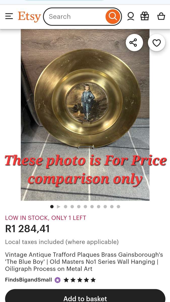 Very large Antique Brass wall mountable plaques by Trafford Plaques - England , Series 1, Old master