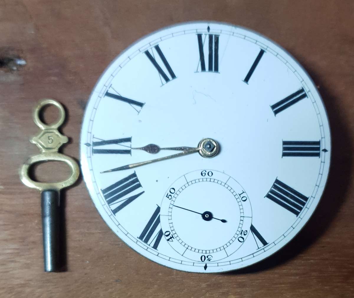 Waltham Model 1877 Pocket watch Complete Movement in Working Condition with Key, Case & Lens