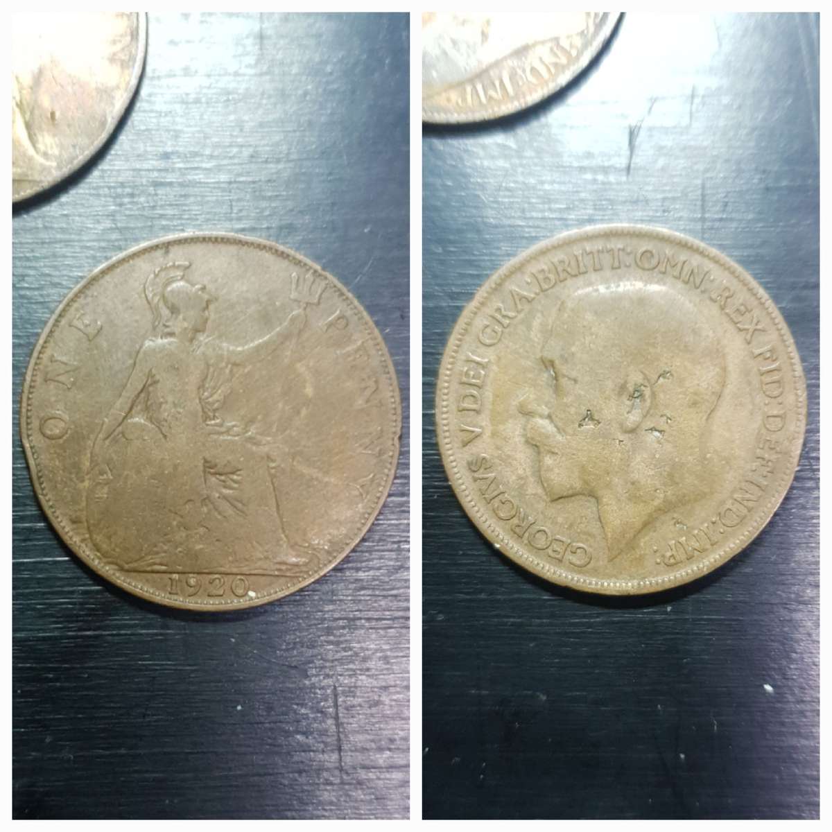 Collection of British Victorian & Georgives V one penny circulation coins