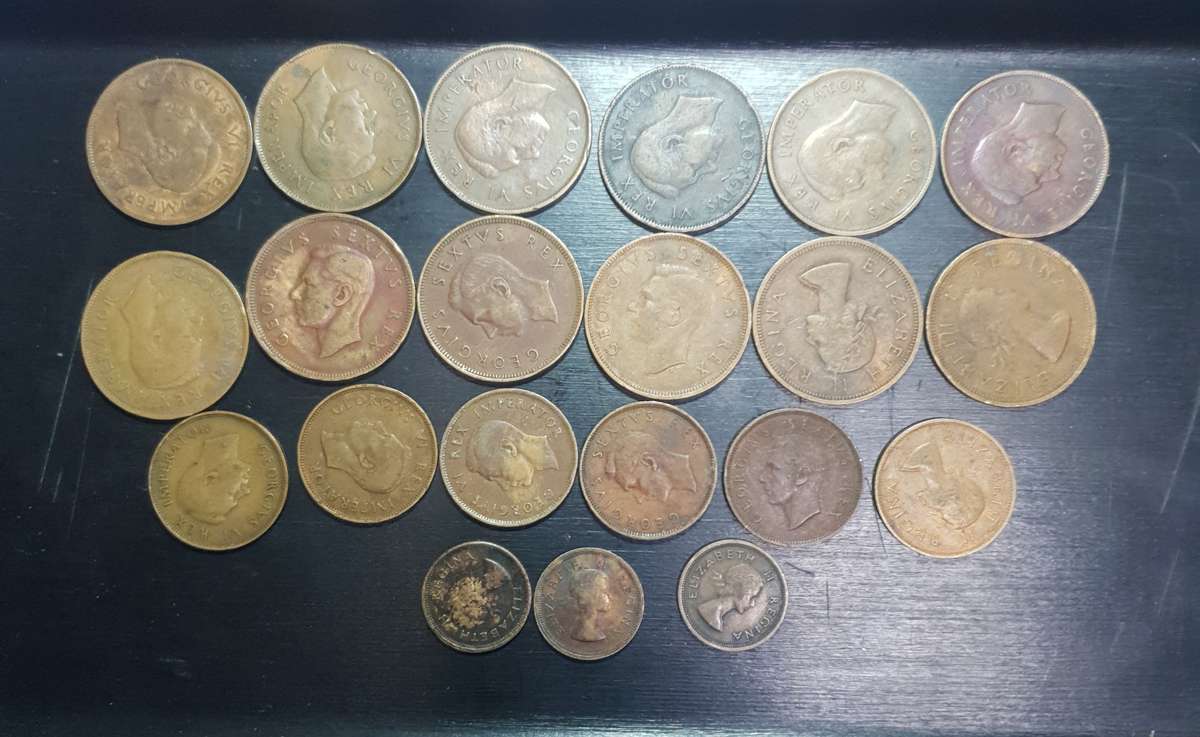 Union of South African One Penny, Half Penny & Farthings collection in excellent condition