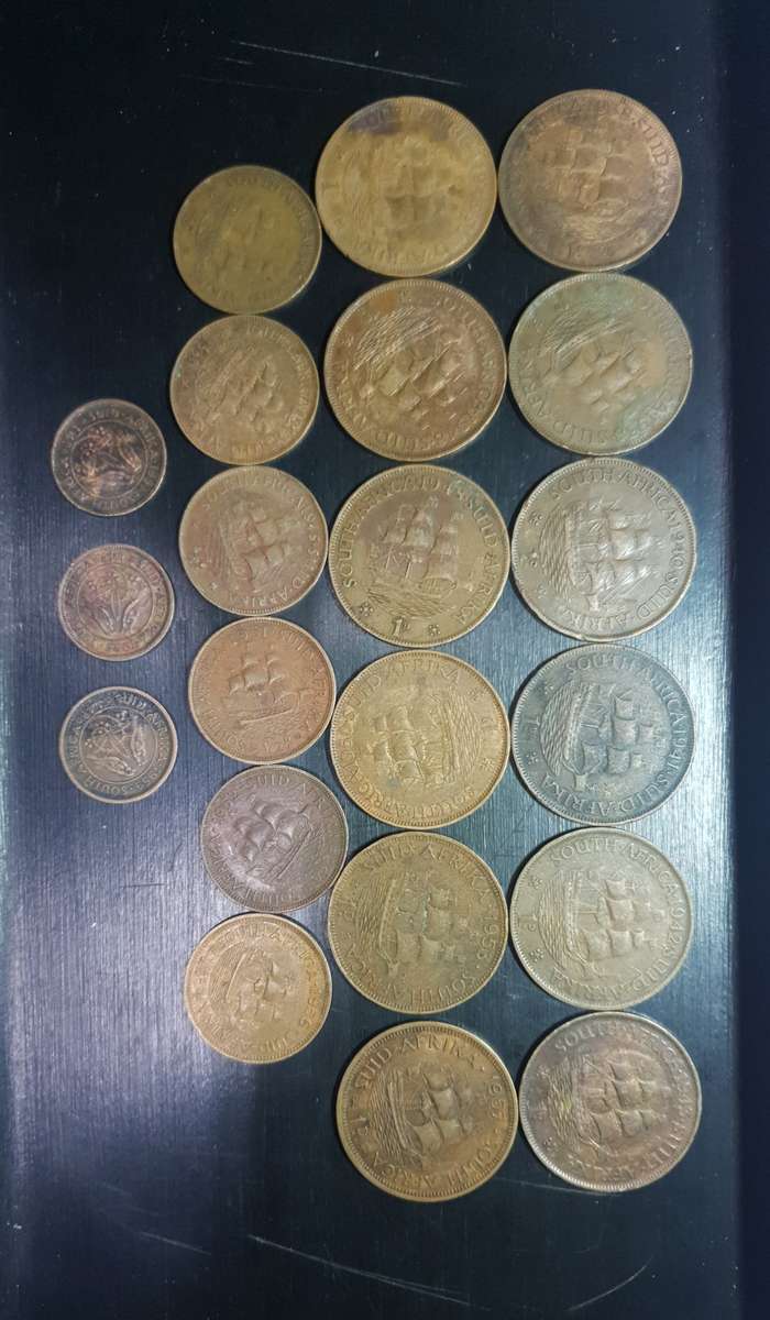 Union of South African One Penny, Half Penny & Farthings collection in excellent condition