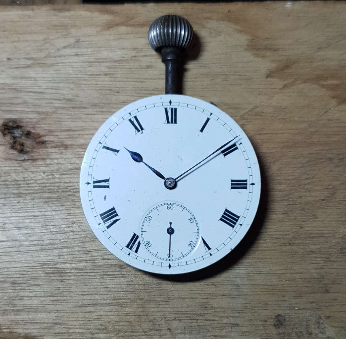 VINTAGE SWISS MADE MECHANICAL POCKET WATCH MOVEMENT ONLY WITH CROWN