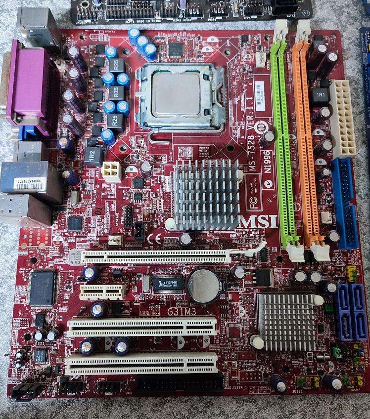 LGA 775 motherboards with CPUs - AS SPARES
