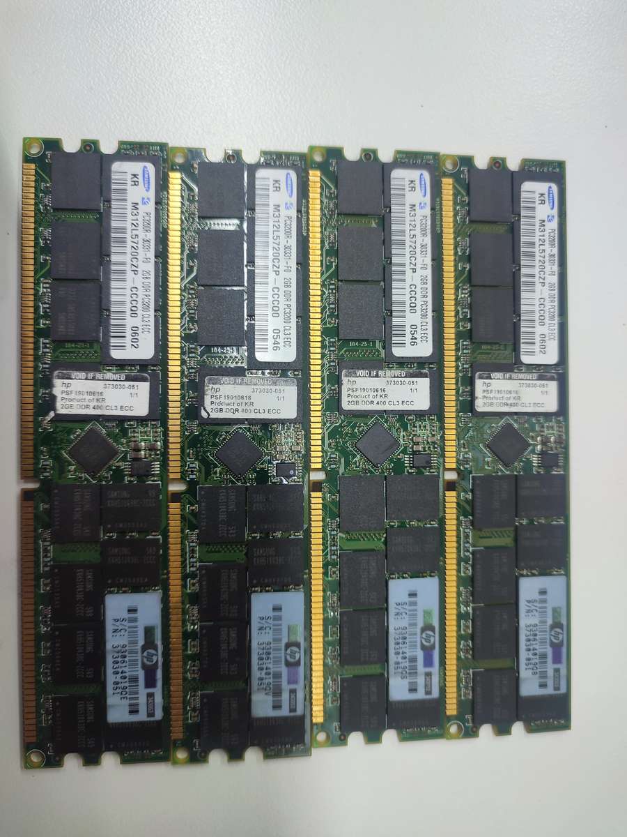 4 x Samsung 2GB DDR ECC RAM (For Servers)