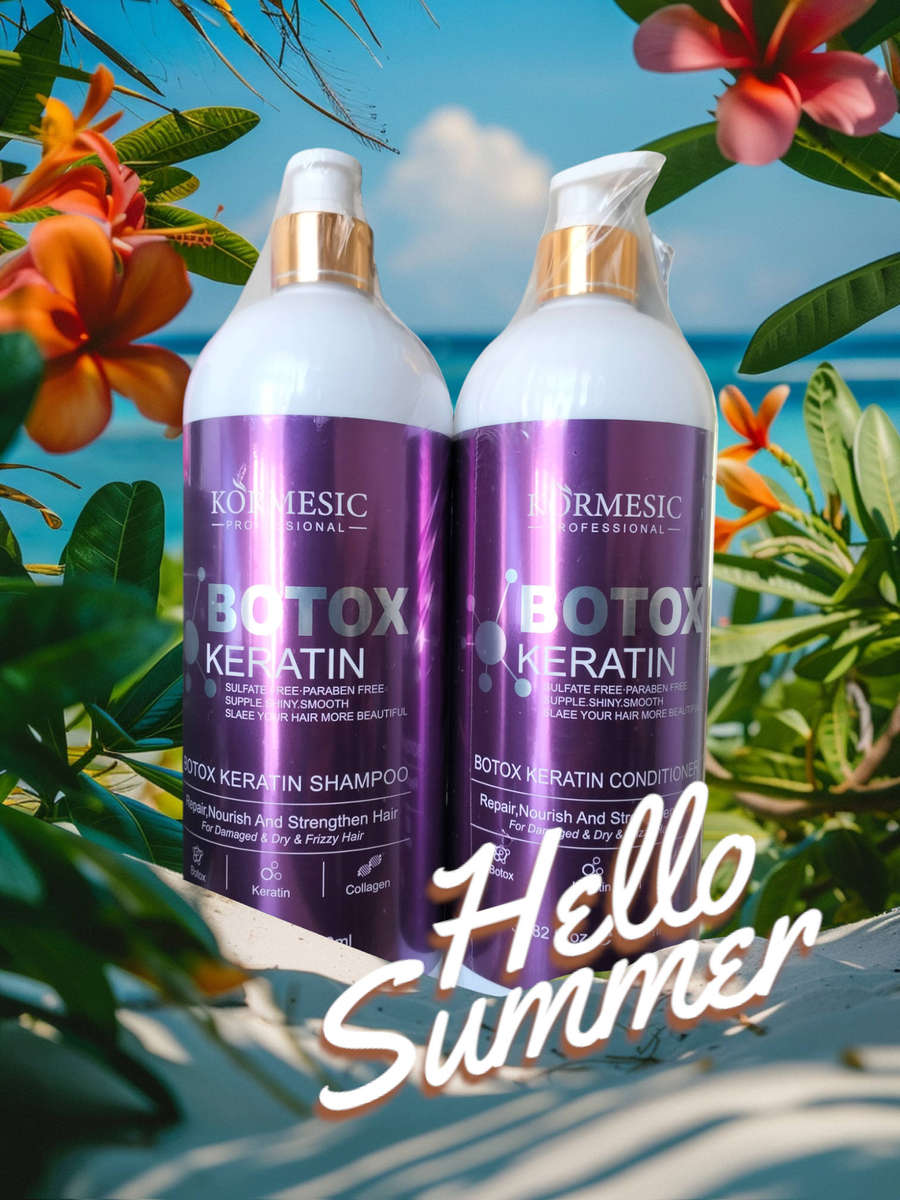 Kormèsic Botox Keratin (Sulfate free) Shampoo & Conditioner set  1 Litre