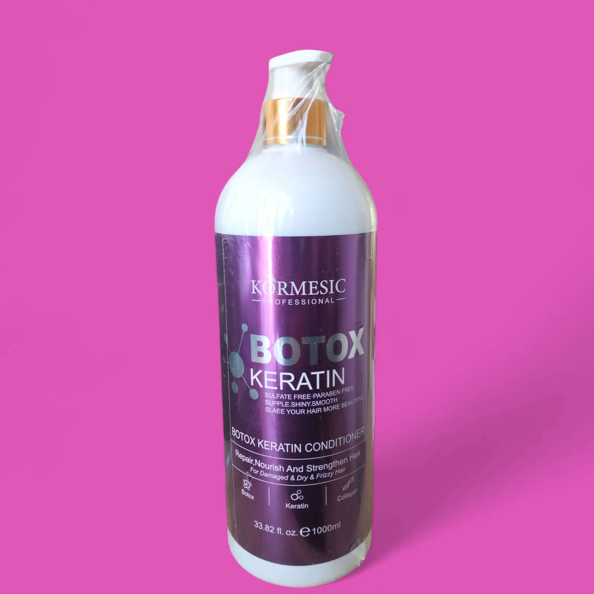 Kormèsic Botox Keratin (Sulfate free) Shampoo & Conditioner set  1 Litre