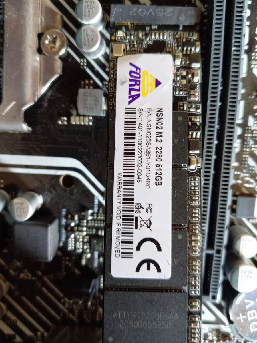 512GB NVME +16 GB SAMSUNG DDR4 RAM+Motherboard(Dead)