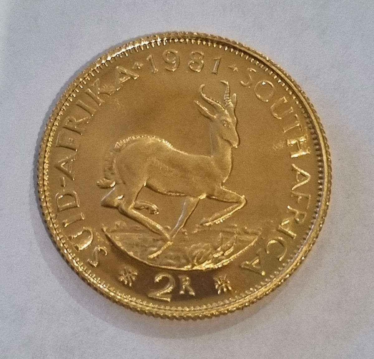 22CT GOLD 2R COIN 1981