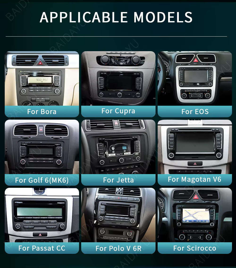 VW 9" Android Head Unit 4GB 64GB Universal Polo 6 Amarok Golf Caddy Tiguan Jetta