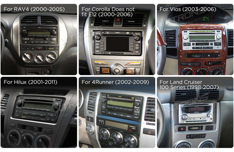 Toyota Universal 7" 4GB 64GB Android Navigation - Fortuner Hilux Avanza Etios Yaris Rush RAV4